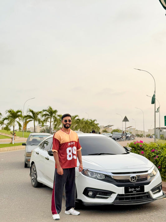 Beige Brown Jersey 89