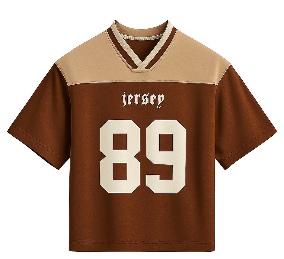 Beige Brown Jersey 89